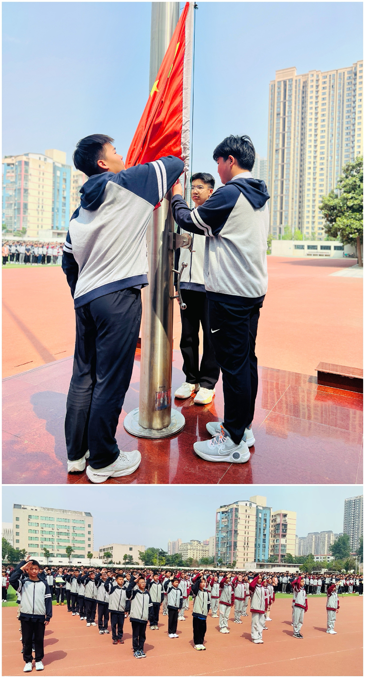 圖片1：初中部舉行勞動(dòng)節(jié)專題表彰升旗儀式.jpg